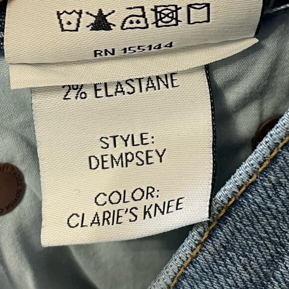 Boyish The Dempsey High-Rise Straight Jeans in Claire’s Knee Women’s Sz 24 - Picture 7 of 9